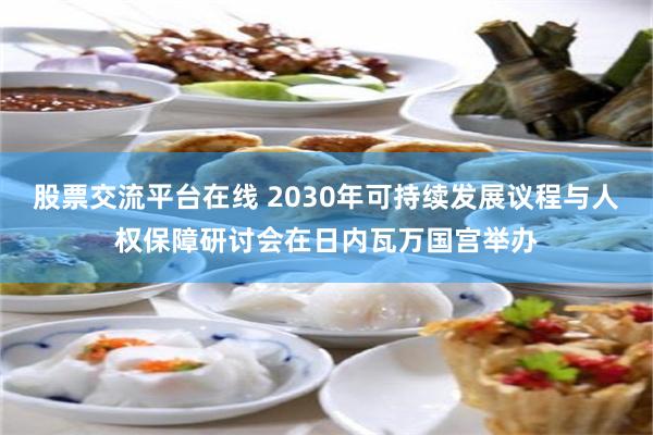 股票交流平台在线 2030年可持续发展议程与人权保障研讨会在日内瓦万国宫举办
