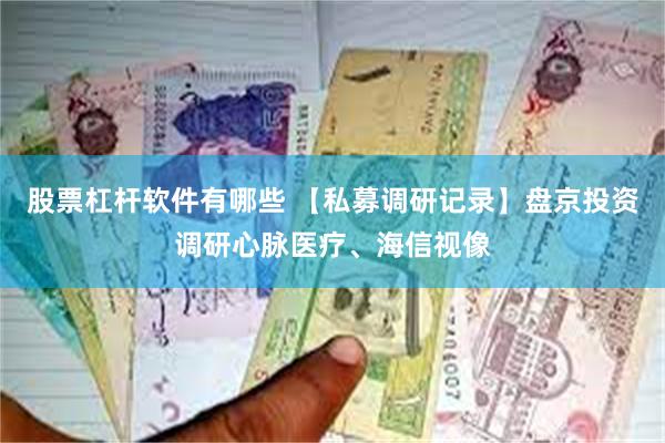 股票杠杆软件有哪些 【私募调研记录】盘京投资调研心脉医疗、海信视像