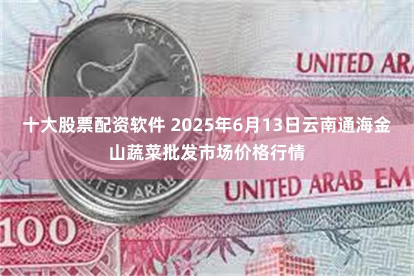 十大股票配资软件 2025年6月13日云南通海金山蔬菜批发市场价格行情