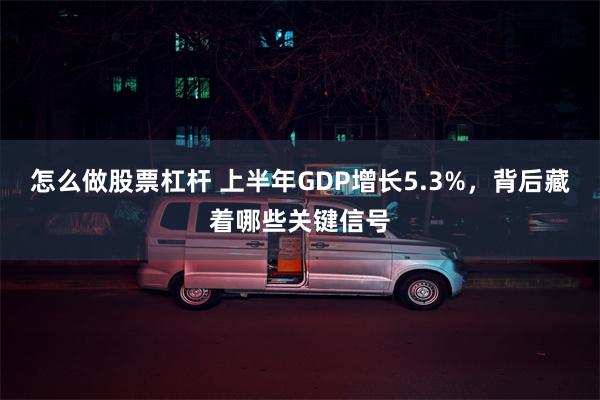 怎么做股票杠杆 上半年GDP增长5.3%，背后藏着哪些关键信号