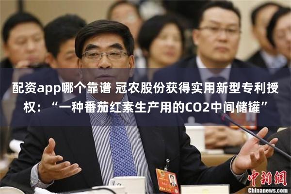 配资app哪个靠谱 冠农股份获得实用新型专利授权：“一种番茄红素生产用的CO2中间储罐”