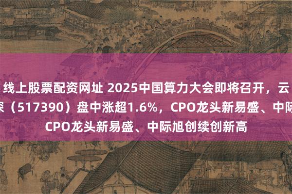 线上股票配资网址 2025中国算力大会即将召开，云计算ETF沪港深（517390）盘中涨超1.6%，CPO龙头新易盛、中际旭创续创新高